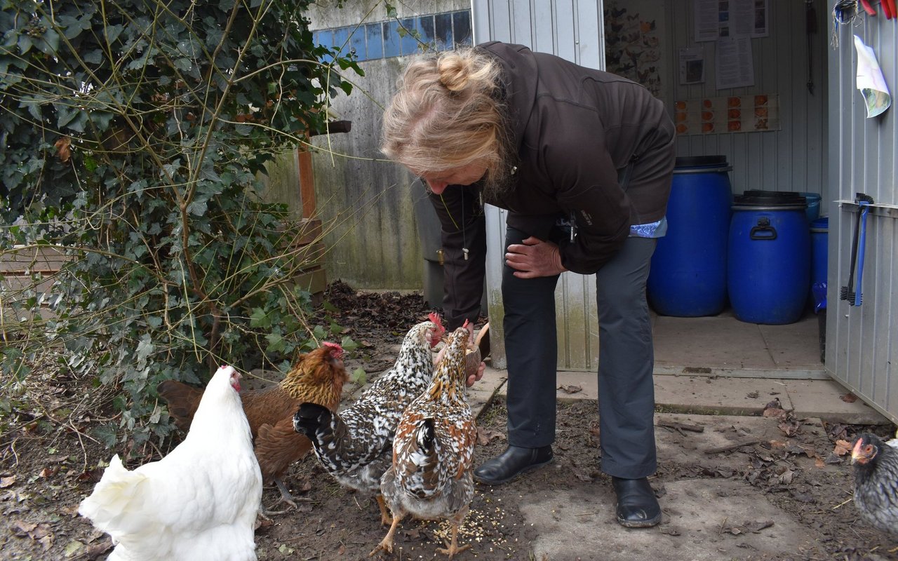 Anja Sitter engagiert sich seit über 18 Jahren im Verein Hühnerhof Schigu.