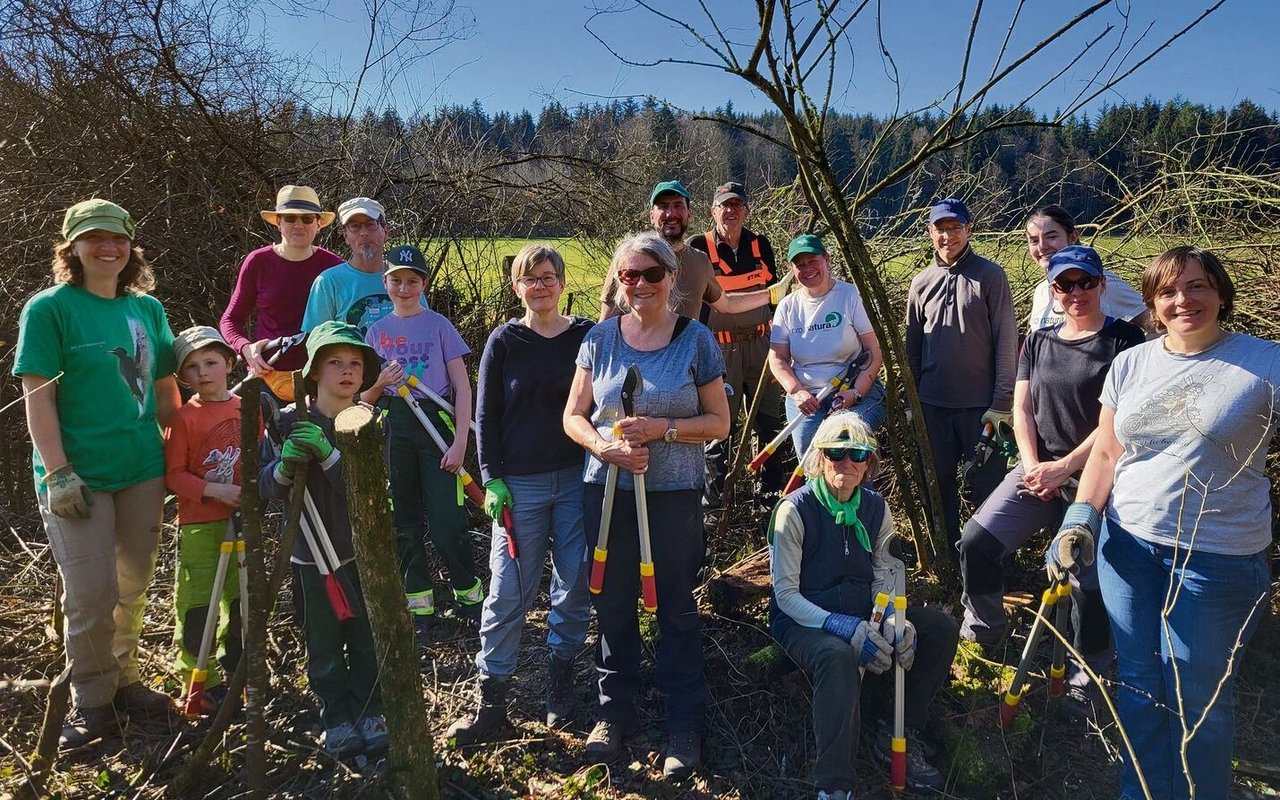 Vom jüngsten bis zum ältesten Freiwilligen waren alle top motiviert, aktiv etwas für die Biodiversität zu tun. 