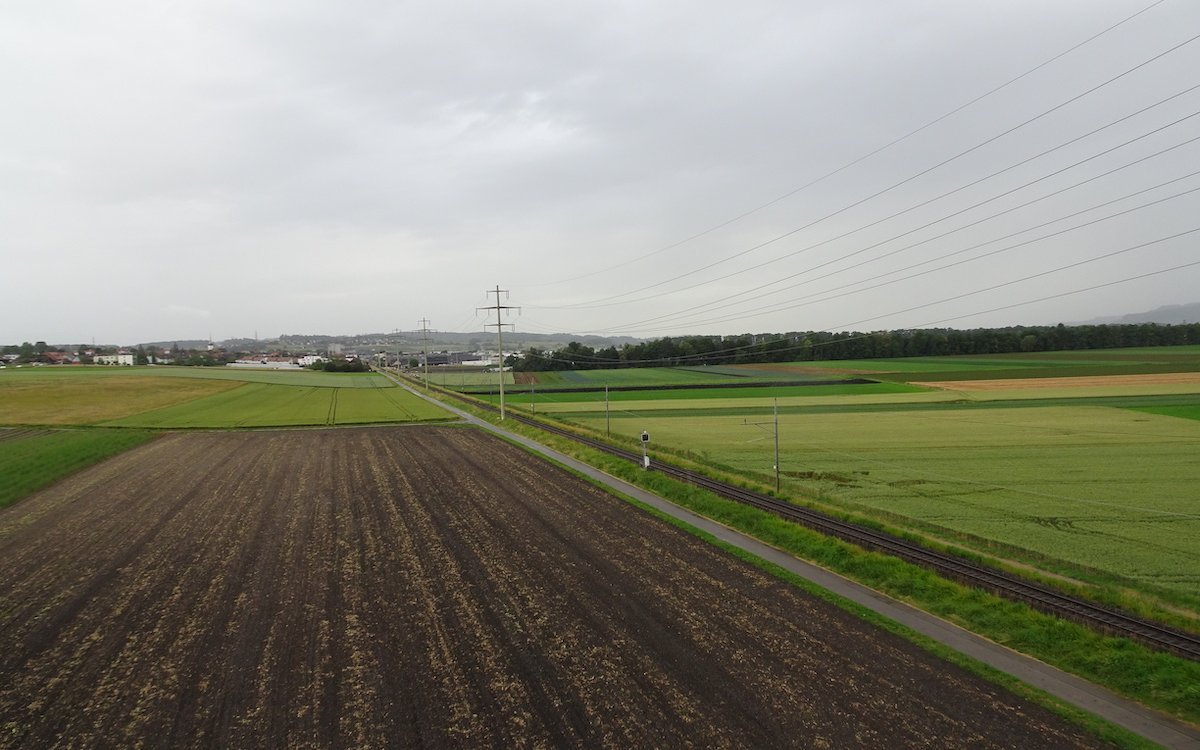 Im Gegensatz dazu zeigt sich das Grosse Moos als Ödnis, ohne Hecken zwischen den Feldern. 