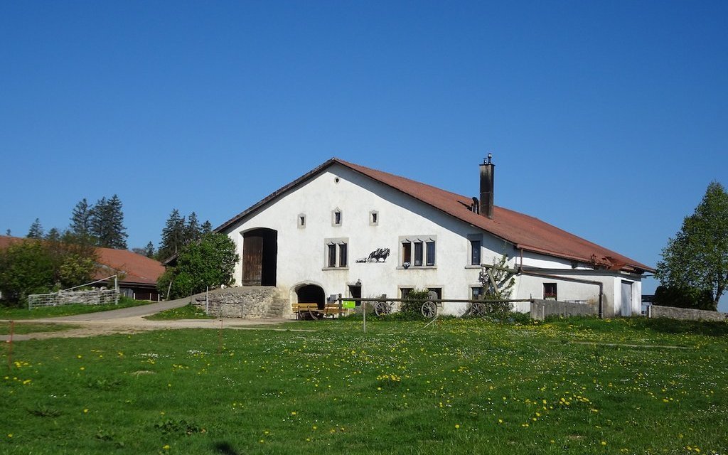 Typisches Jurahaus in den Freibergen. 