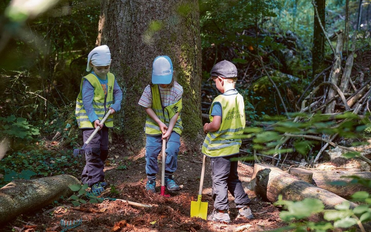 Die Bewegung kommt im Tierpark-Kindergarten nicht zu kurz. 