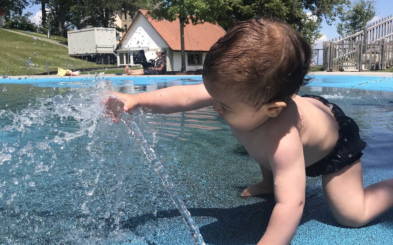 Wasserspielbereich auf dem Gurten